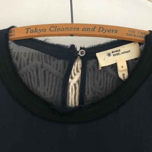 Isabel Marant Sheer Navy Dress - Picture 4 of 6